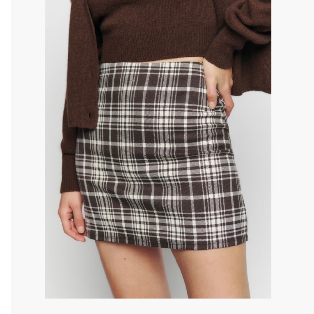 Reformation Suzie Skirt | Brown | Size 0